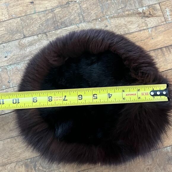 Vintage Women\'s Russian Style Brown & Black Real Fur Hat main image 9